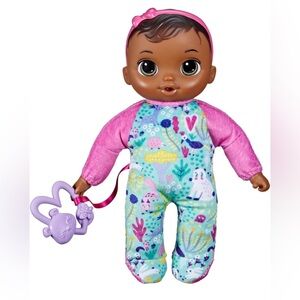 Baby Alive Soft ‘n Cute Doll, Brown Hair, 11-Inch